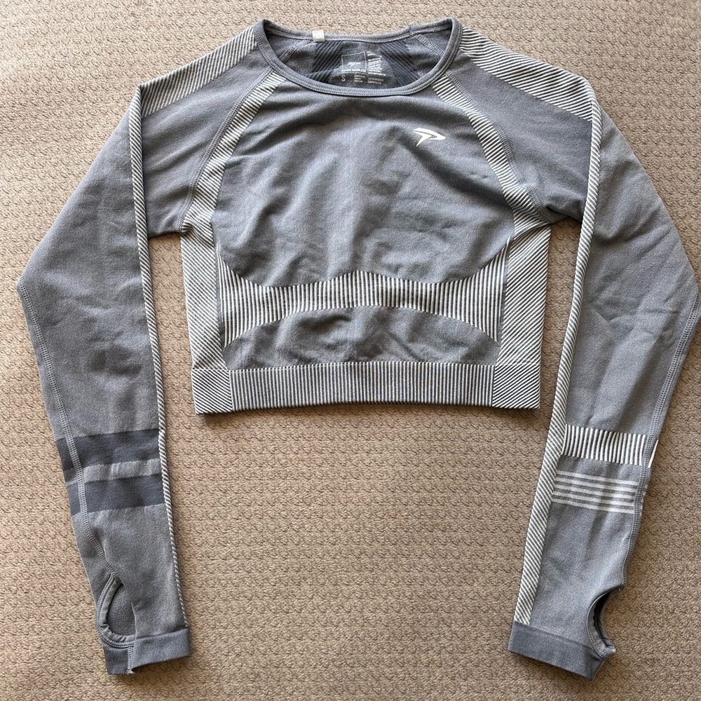 Physiq Apparel Long Sleeve Seamless Crop Top